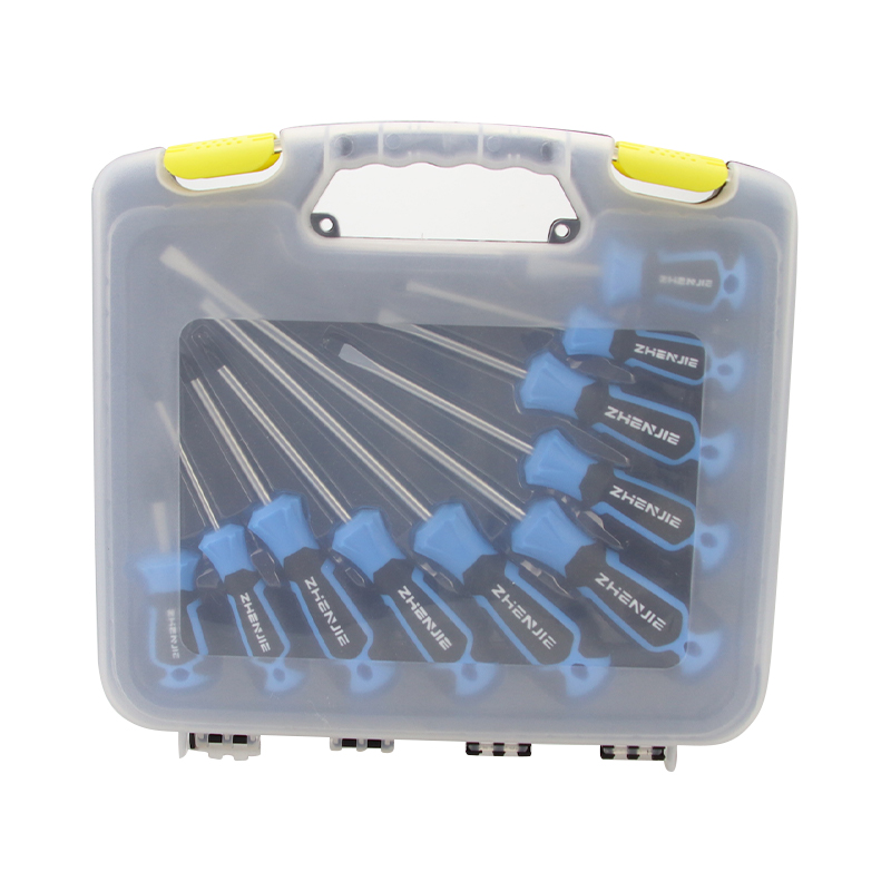 10pcs Ergonomically ডিজাইন করা হ্যান্ডেল স্ক্রু ড্রাইভার বিট সেট