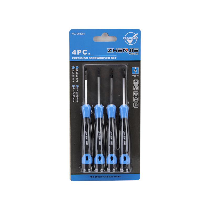 4pcs স্যান্ডউইচ প্যাকেজিং স্লটেড ফিলিপস যথার্থ স্ক্রু ড্রাইভার সেট
