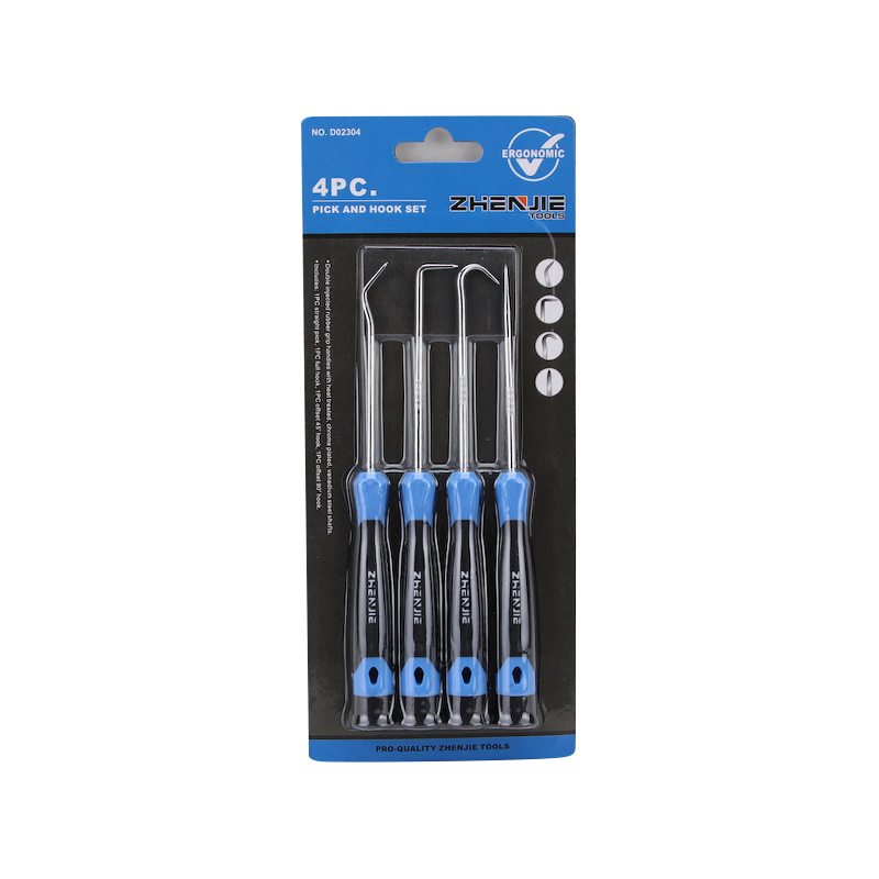 4pcs প্লাস্টিক বক্স প্যাকেজিং পিক এবং হুক সেট