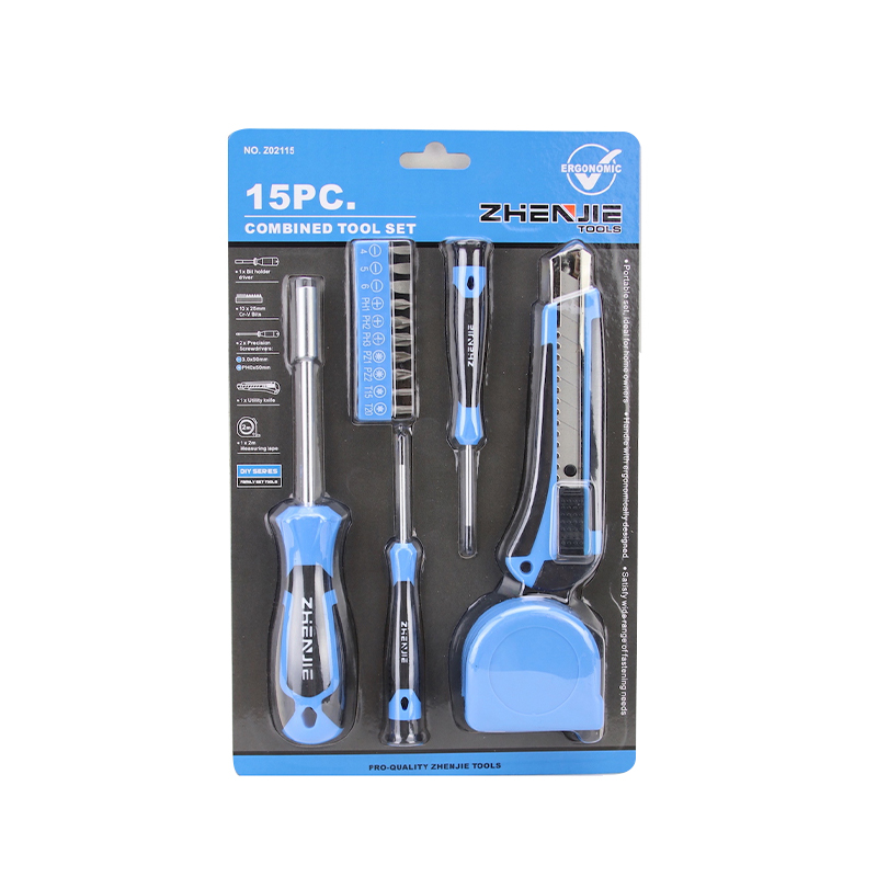 16pcs স্ক্রু ড্রাইভার বিট হেক্স কী পরিমাপ টেপ সেট