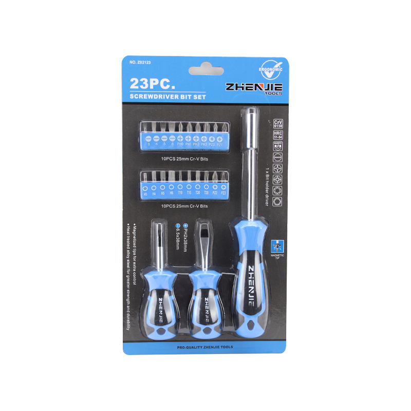 23pcs ম্যাগনেটিক বিট হোল্ডার CRV স্ক্রু ড্রাইভার এবং বিট সেট