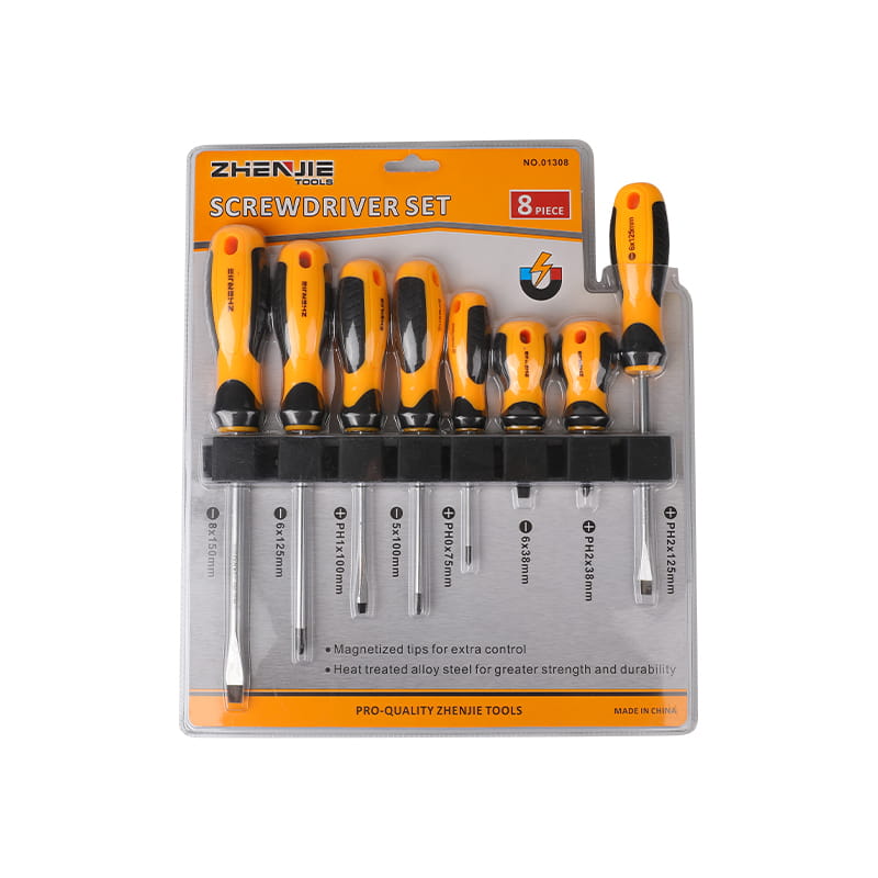 8pcs স্লটেড এবং ফিলিপস স্ক্রু ড্রাইভার সেট