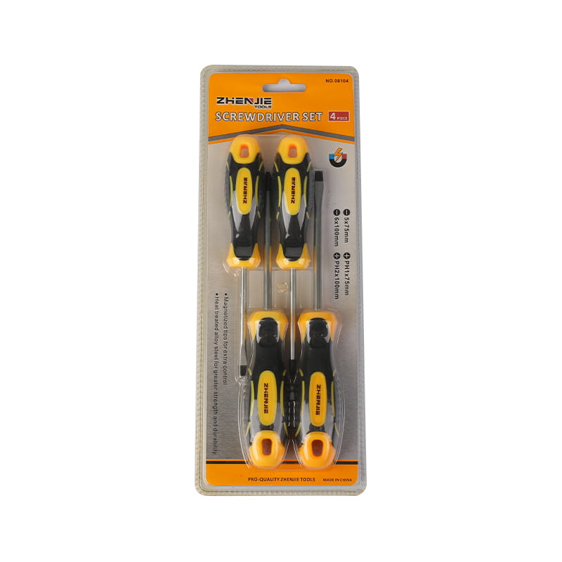 4pcs স্লটেড এবং ফিলিপস CRV স্ক্রু ড্রাইভার সেট