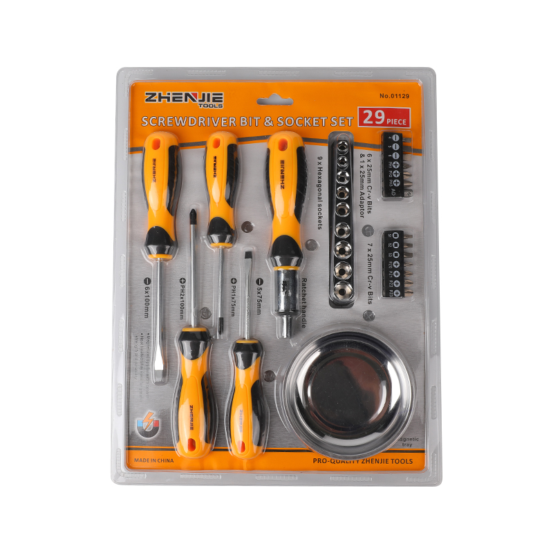 29pcs স্লটেড ফিলিপস পজিড্রিভ স্কয়ার সিআরভি স্ক্রু ড্রাইভার বিট সেট