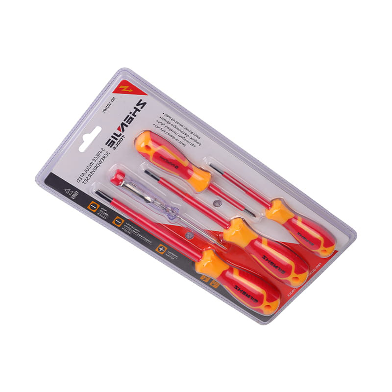 5pcs উত্তাপযুক্ত CRV PP&TPR হ্যান্ডেল স্ক্রু ড্রাইভার টুল সেট