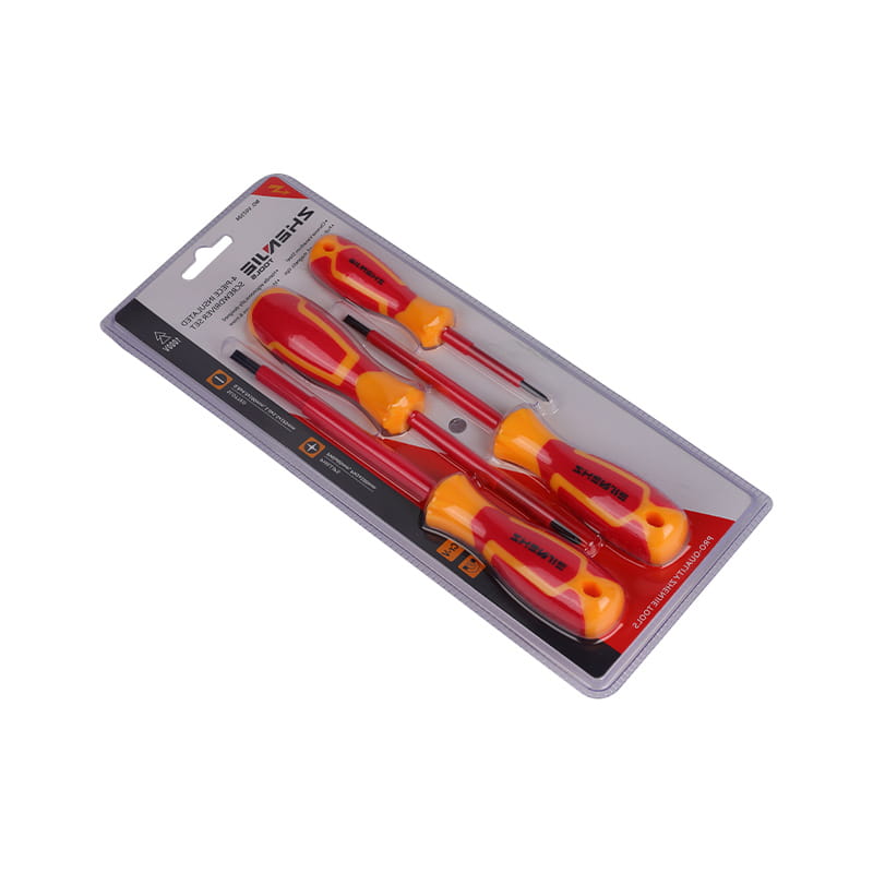 4pcs 1000V হ্যান্ডেল ergonomically উত্তাপ স্ক্রু ড্রাইভার সেট