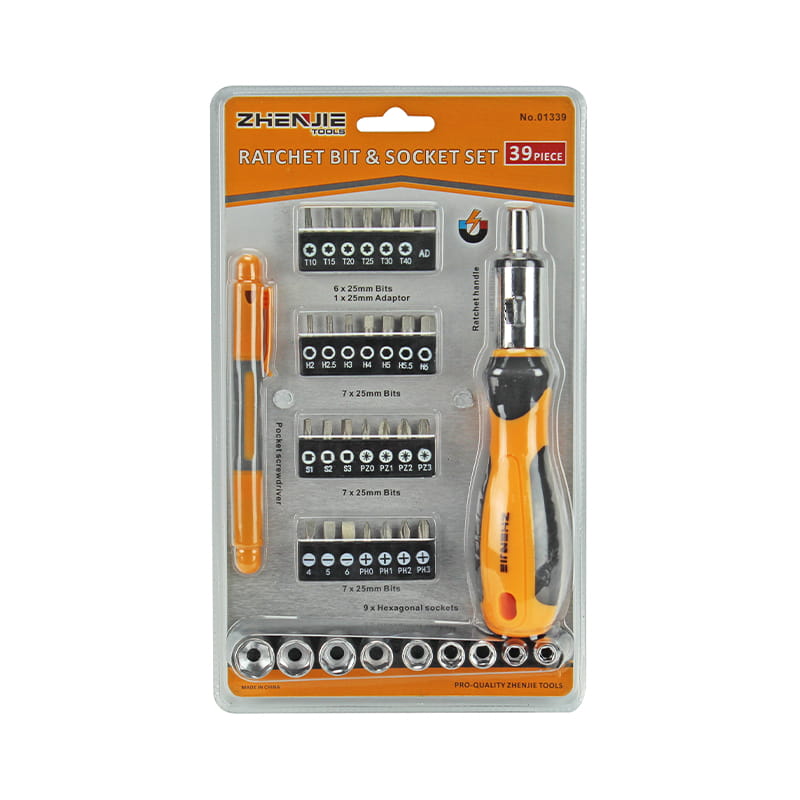 39pcs র্যাচেট বিট এবং সকেট সেট