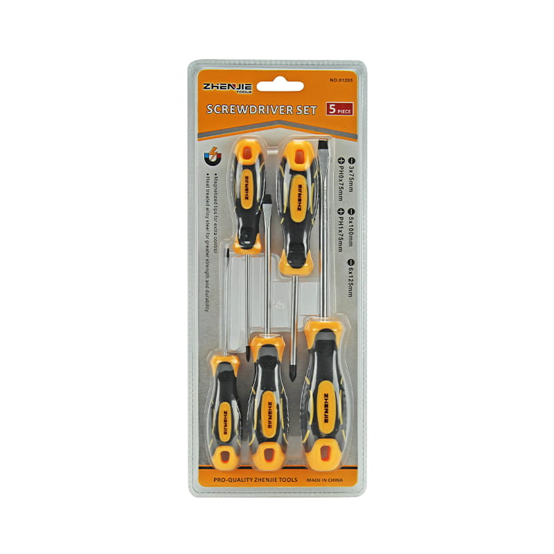5pcs স্লটেড এবং ফিলিপস CRV স্ক্রু ড্রাইভার সেট