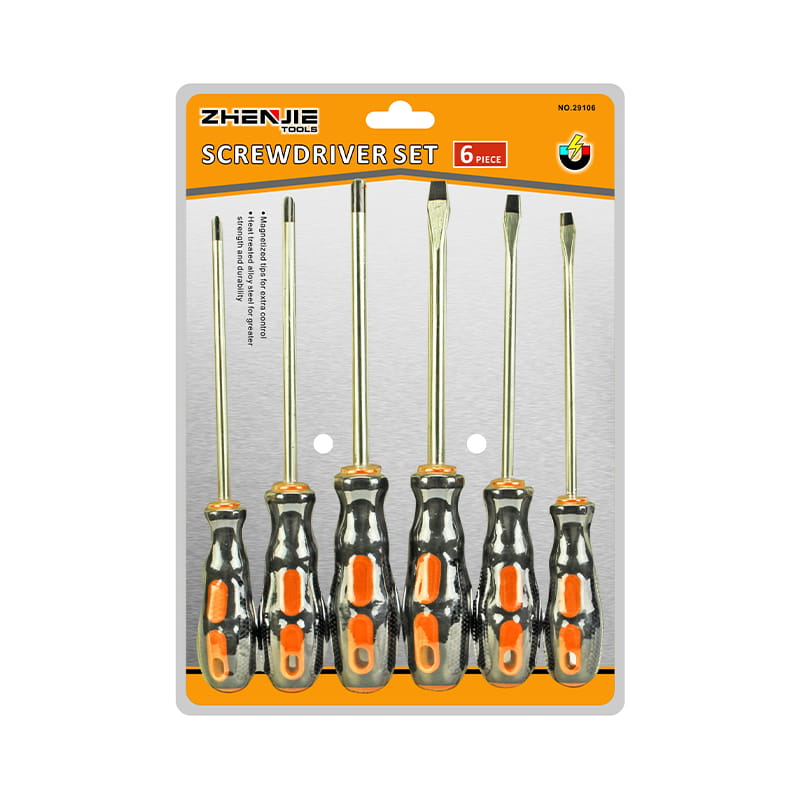 6pcs শক্ত এবং টেম্পারড ব্লেড CRV স্ক্রু ড্রাইভার সেট