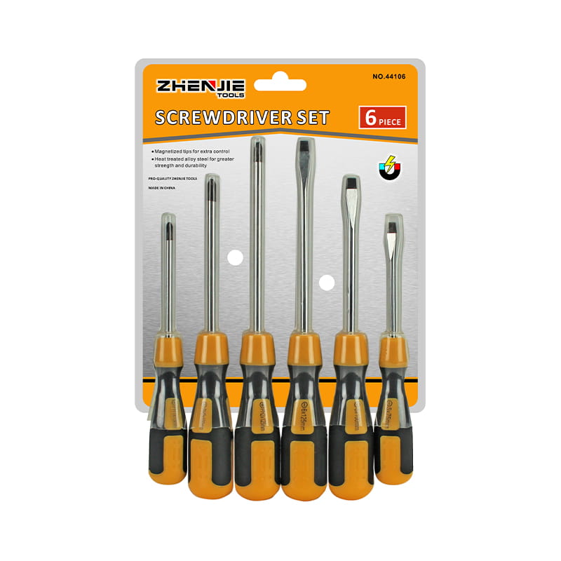 6pcs CRV স্ক্রু ড্রাইভার সেট