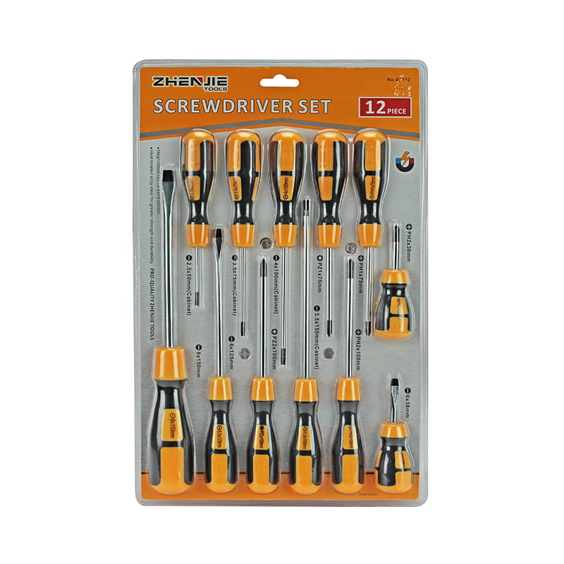 12pcs CRV স্ক্রু ড্রাইভার সেট