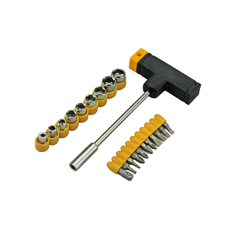 21pcs Slotted Phillips Torx Pozidriv সকেট এবং বিট সেট