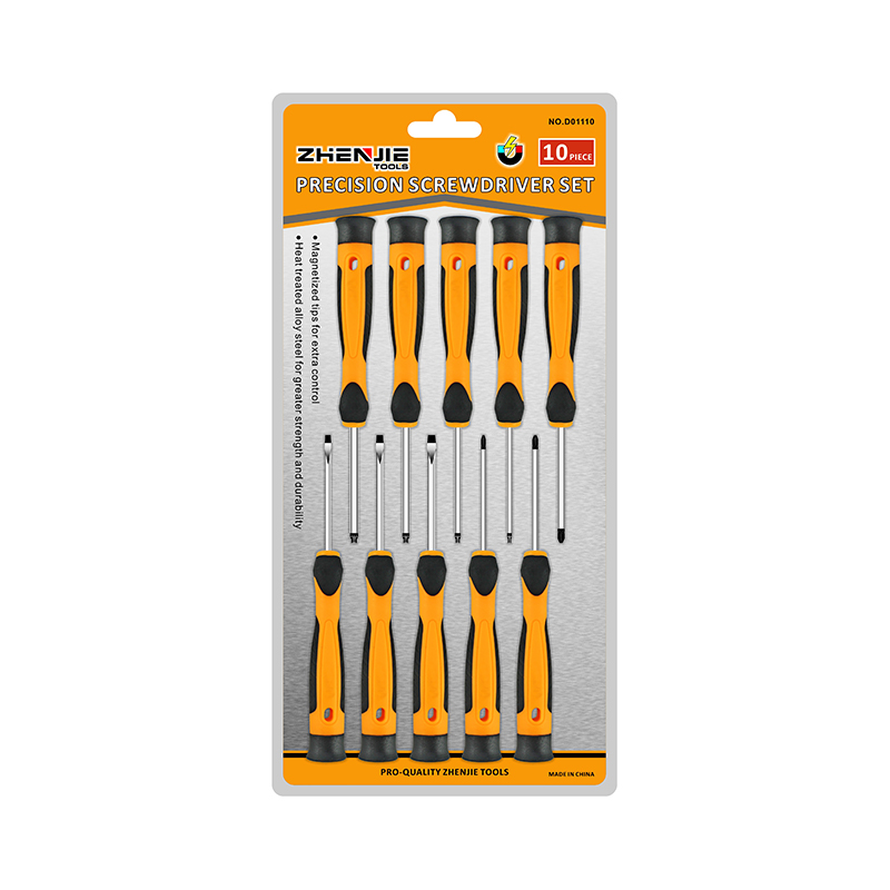10pcs Slotted Phillips Torx যথার্থ স্ক্রু ড্রাইভার সেট