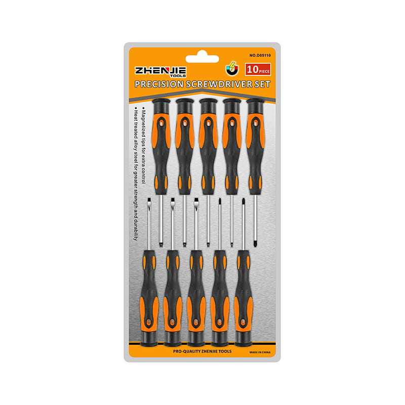 10pcs Slotted Phillips Torx CRV যথার্থ স্ক্রু ড্রাইভার সেট