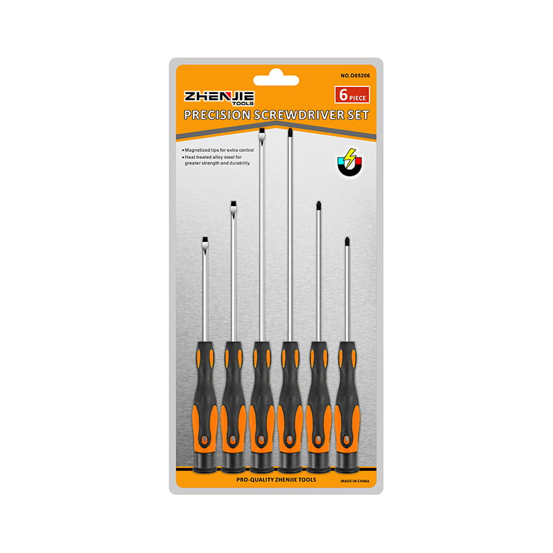 6pcs স্লটেড ফিলিপস CRV যথার্থ স্ক্রু ড্রাইভার সেট