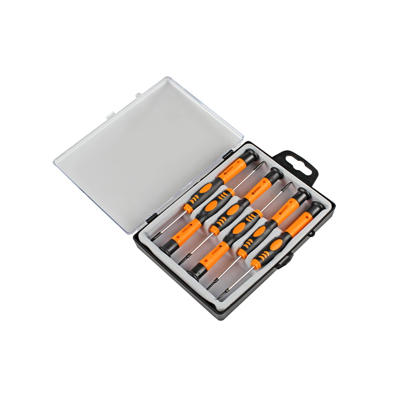 6pcs প্লাস্টিক বক্স প্যাকেজিং স্লটেড ফিলিপস CRV যথার্থ স্ক্রু ড্রাইভার সেট